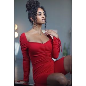 Long sleeve red jumper